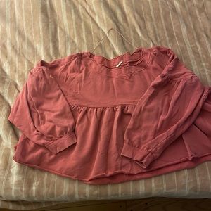 Free people babydoll sweatshirt